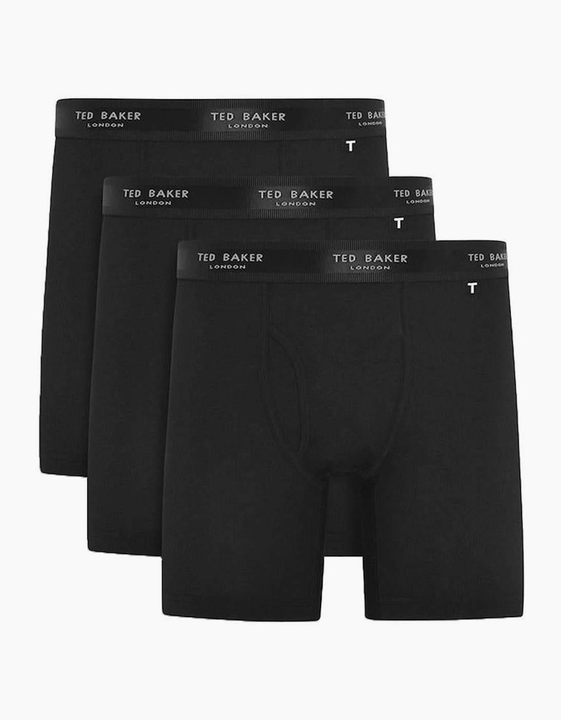 Ted Baker Men's Black 3-Pack Core Boxer Briefs, - : 32/33/32 Medium