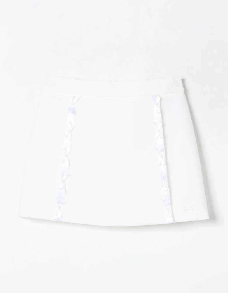 Girls ALine Skirt Bow Detail