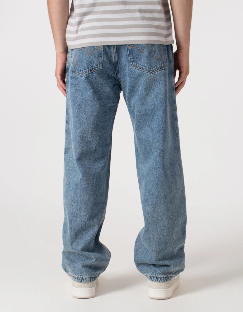 Check Lined Denim Pants