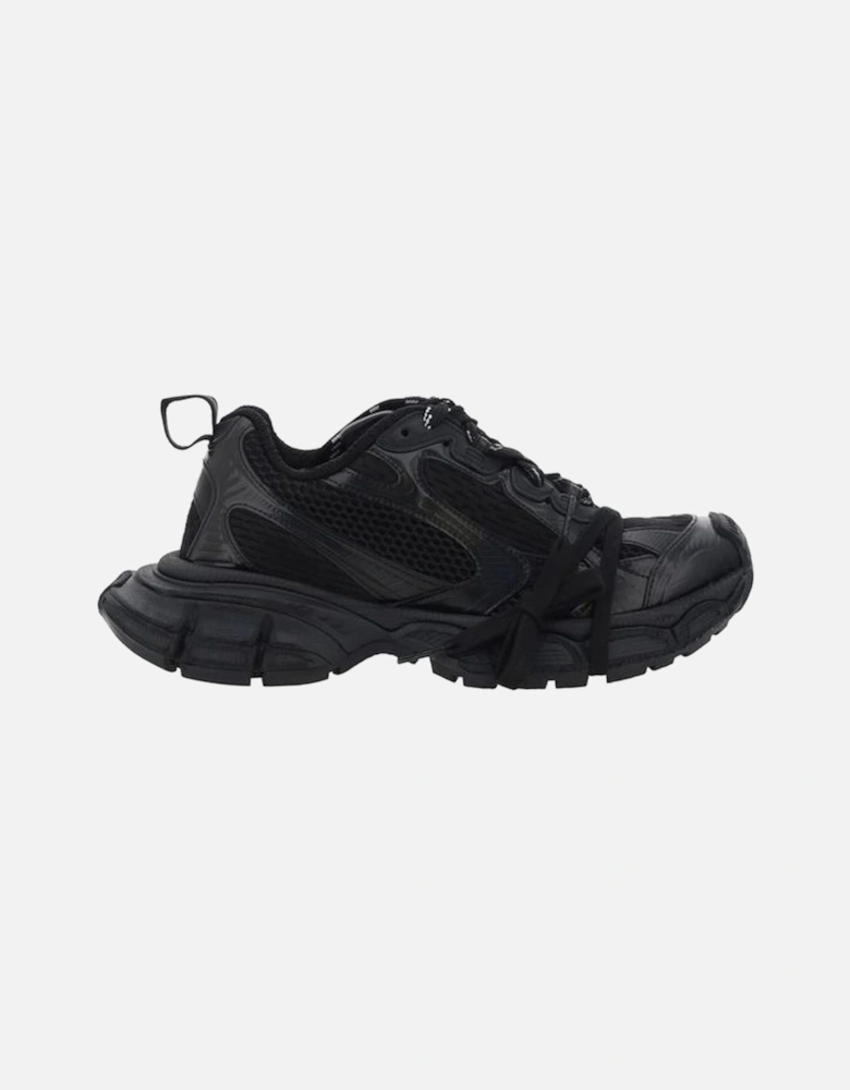 Chunky Paneled Mesh Sneakers with Reflective Details Women - Black