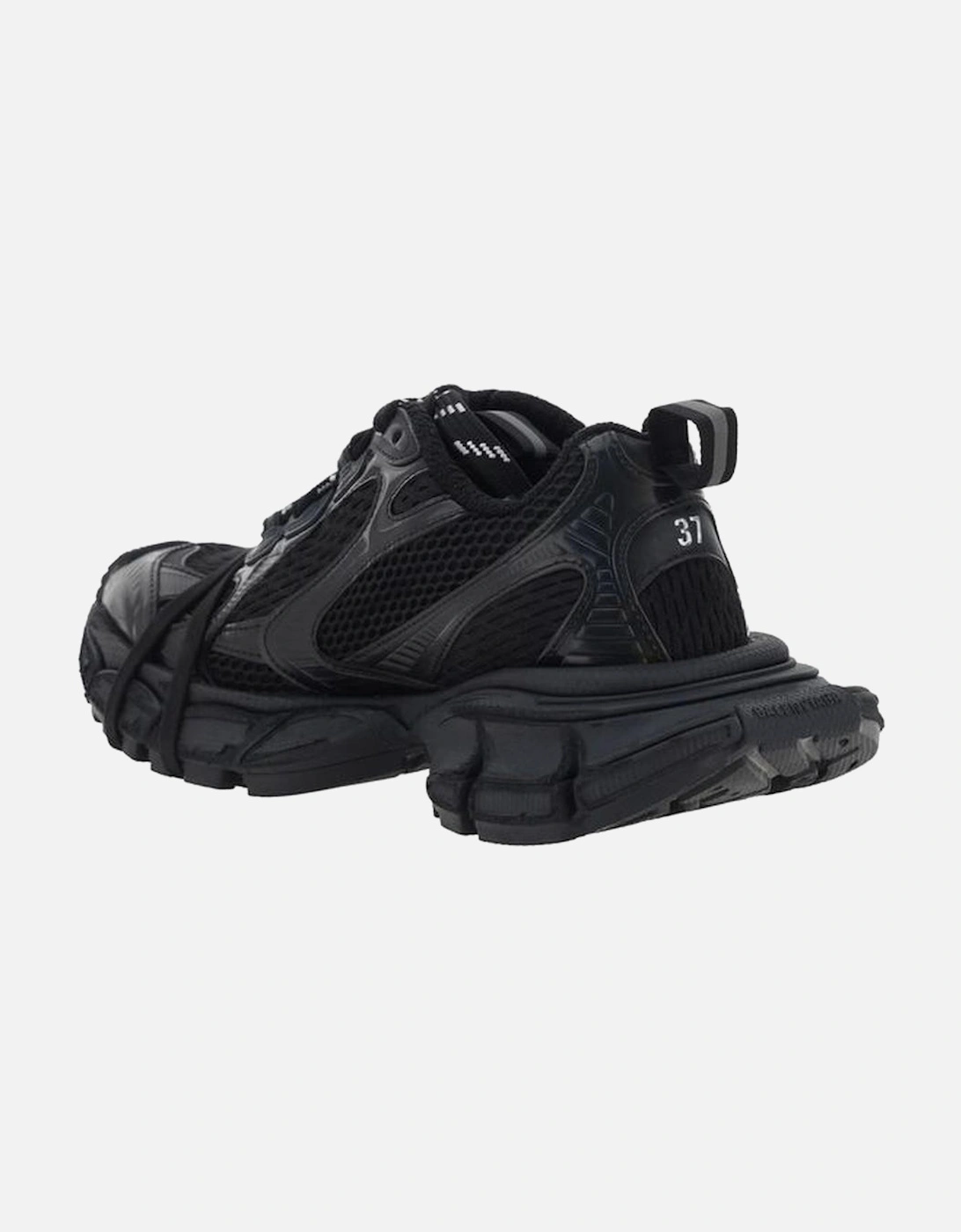 Chunky Paneled Mesh Sneakers with Reflective Details Women - Black