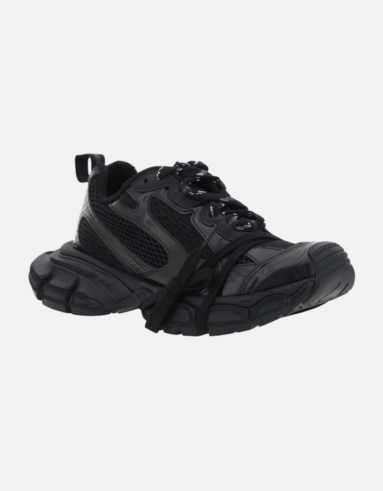 Chunky Paneled Mesh Sneakers with Reflective Details Women - Black
