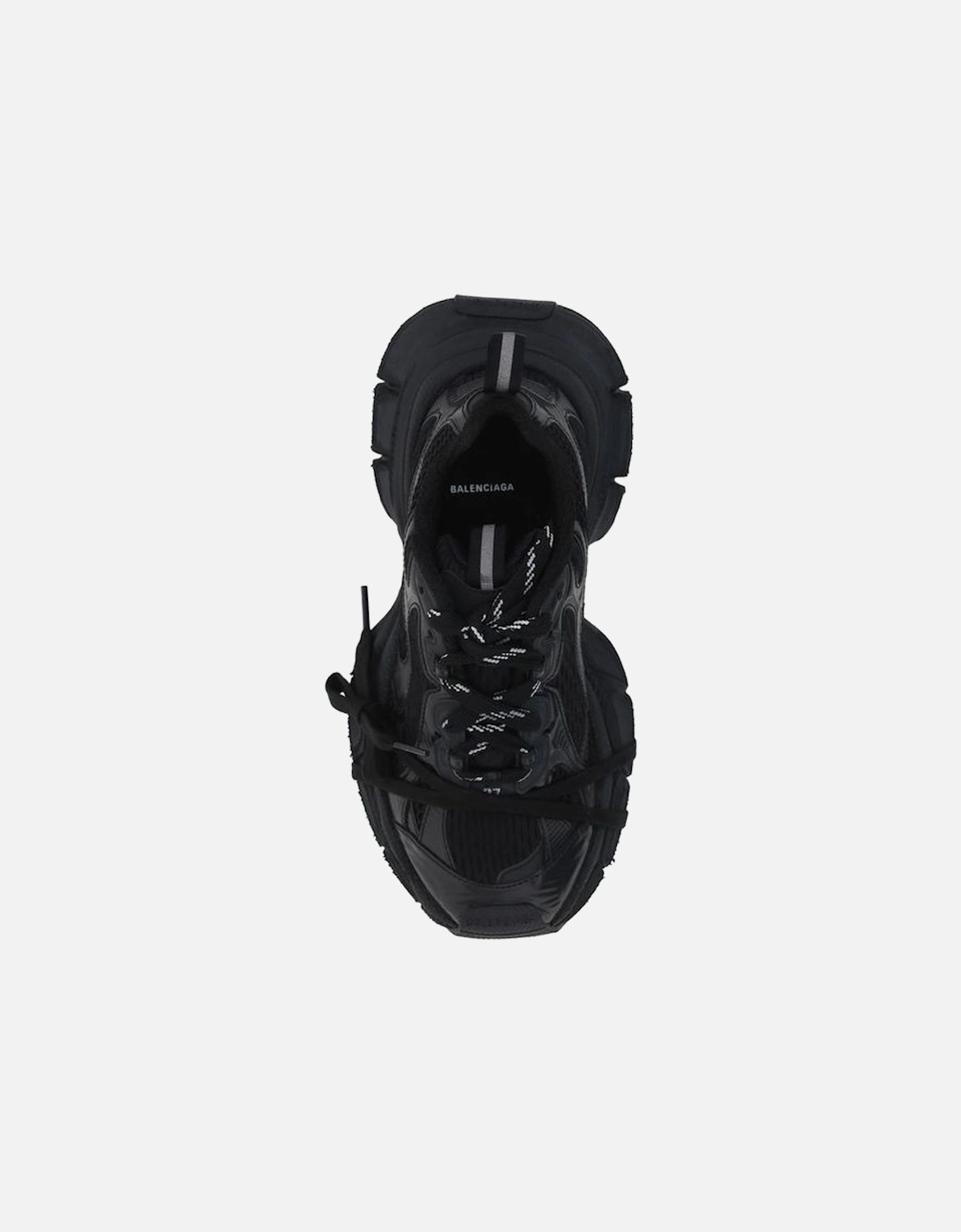 Chunky Paneled Mesh Sneakers with Reflective Details Women - Black