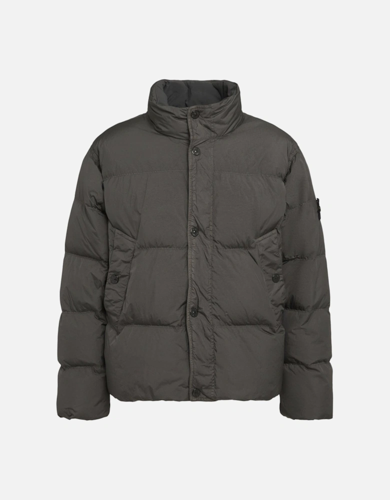 S0A23 Down Jacket Garment Dyed Crinkle Reps NY Grey