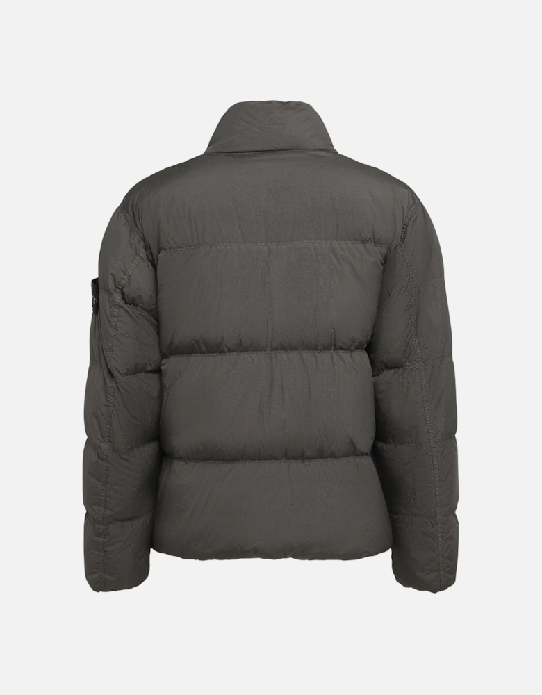 S0A23 Down Jacket Garment Dyed Crinkle Reps NY Grey