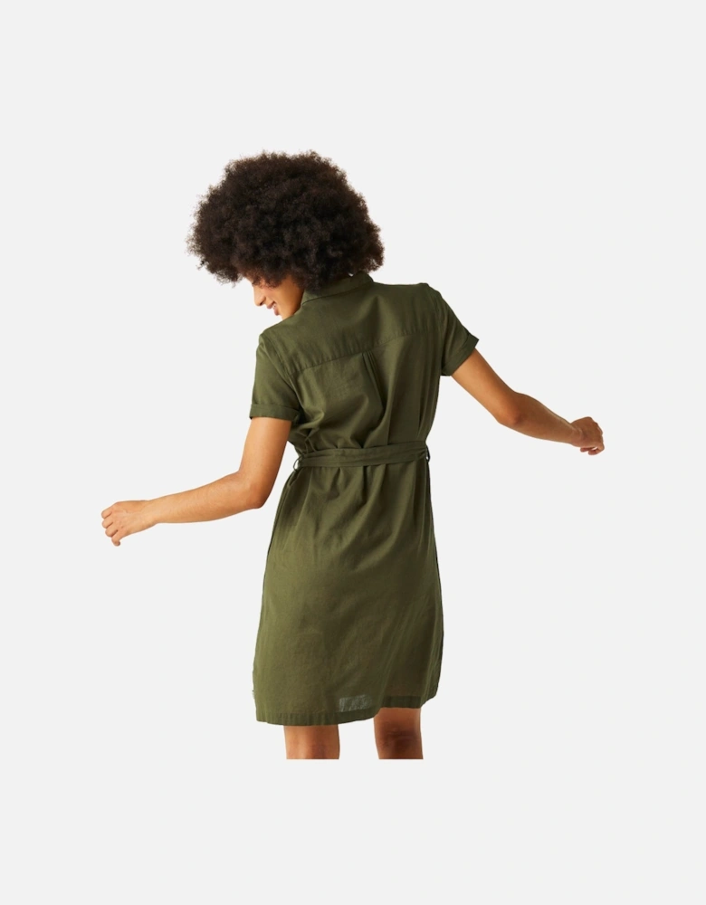 Womens Rema Cotton Shirt Dress