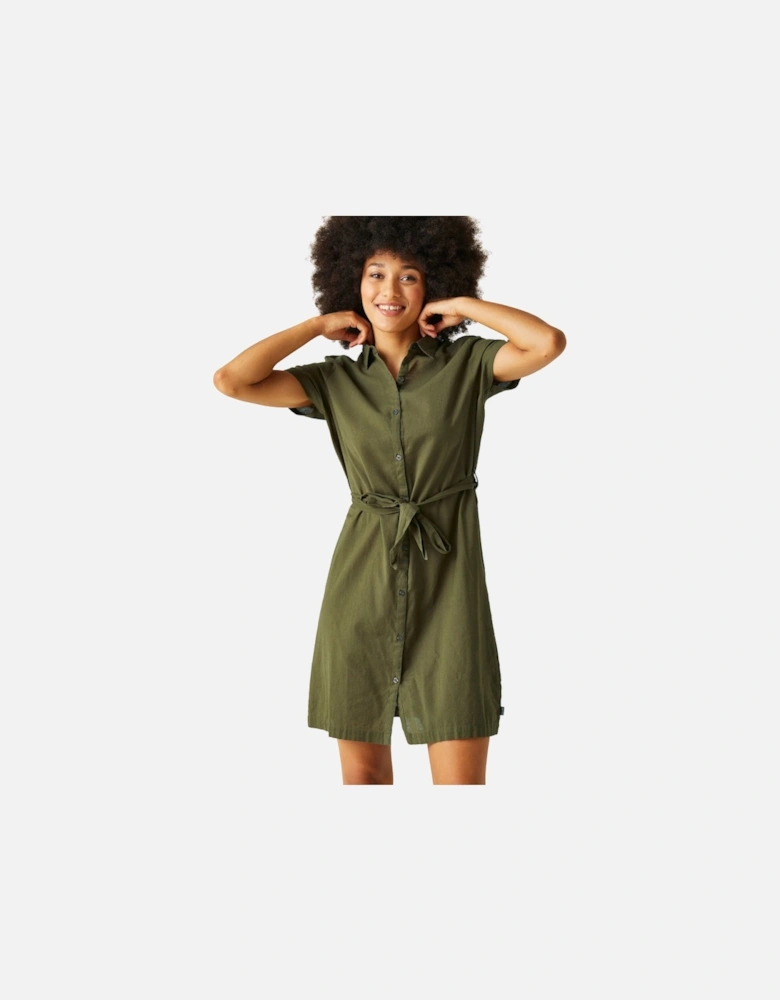 Womens Rema Cotton Shirt Dress