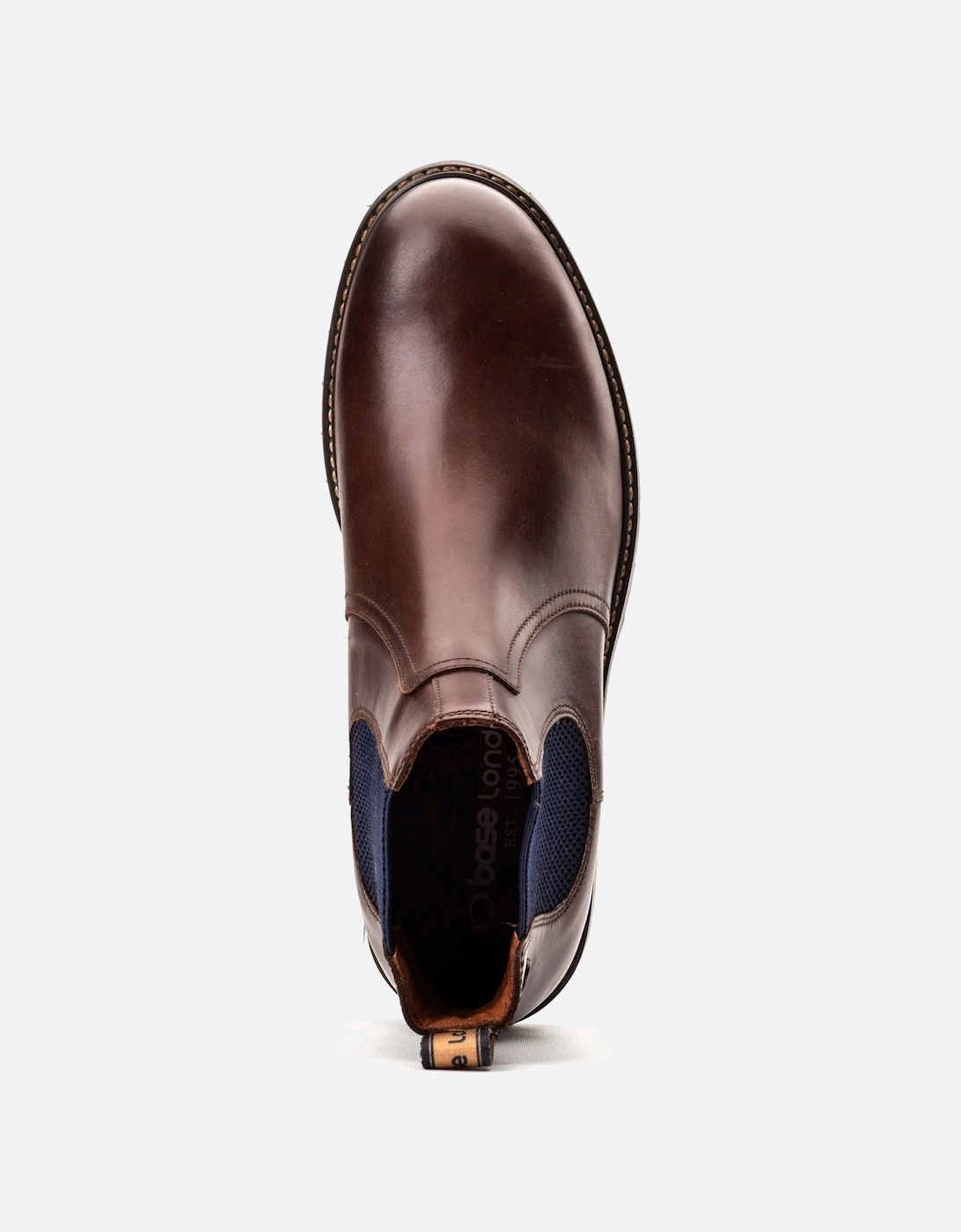 London Zinc Leather Men's Brown Boots