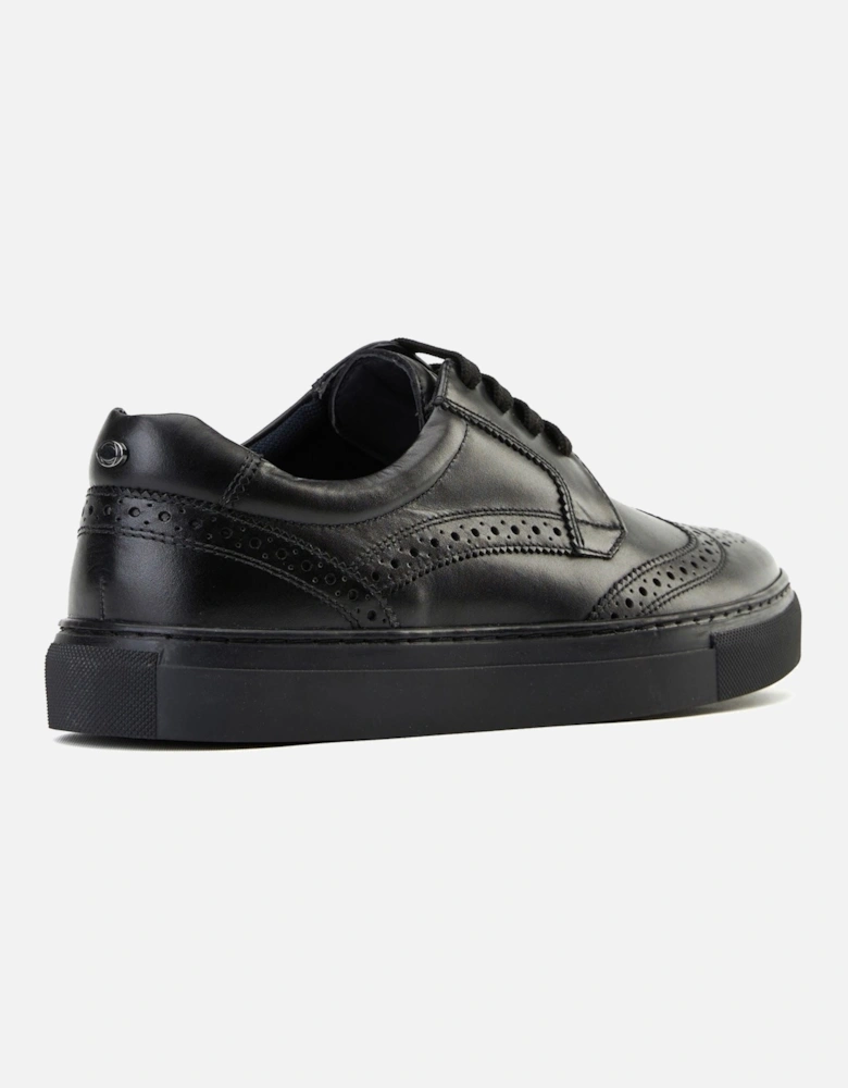 London Clapton Leather Men's Black Brogues Shoes