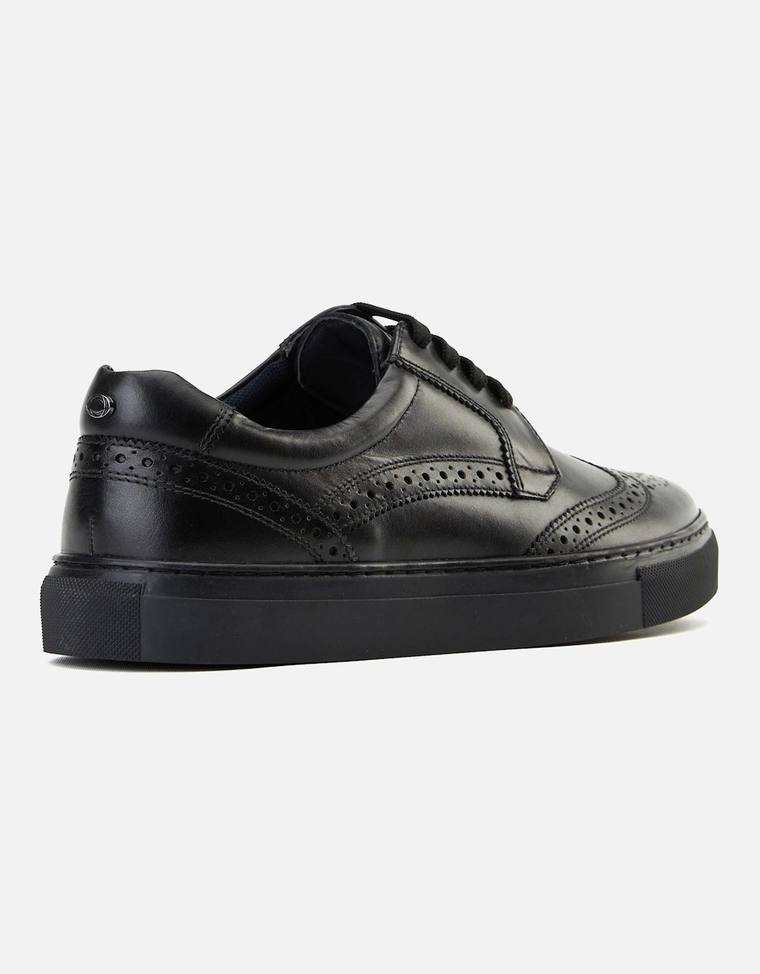 London Clapton Leather Men's Black Brogues Shoes