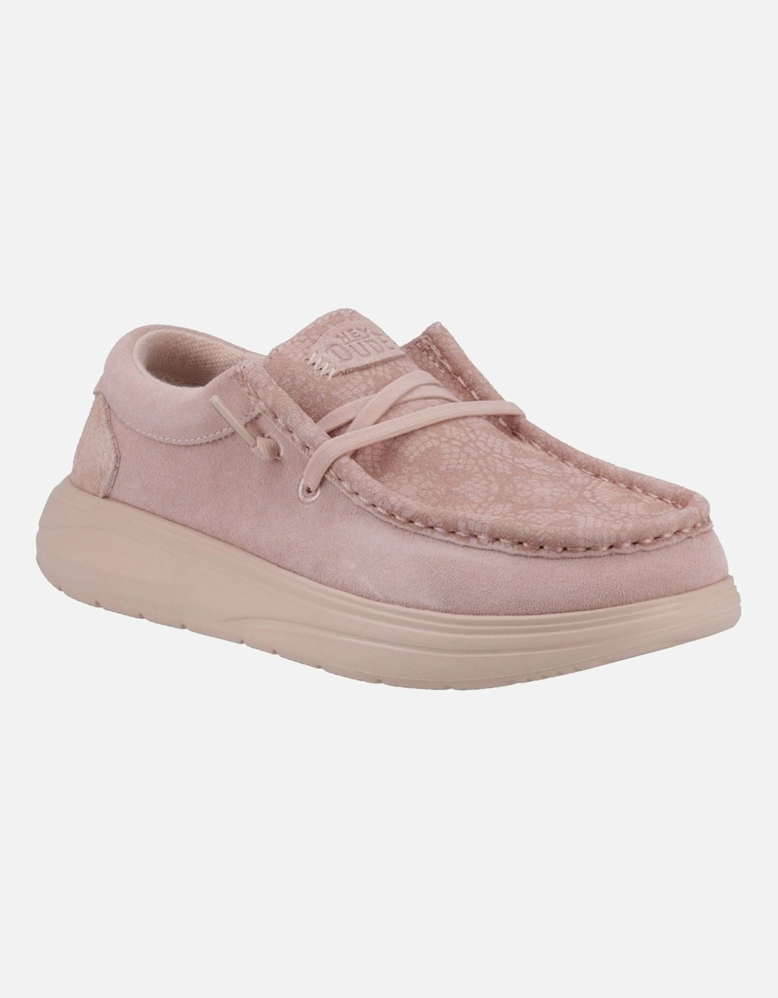HEYDUDE Wendy COMF Suede Women's Rose Dust Moccasins Shoes, 6 of 5