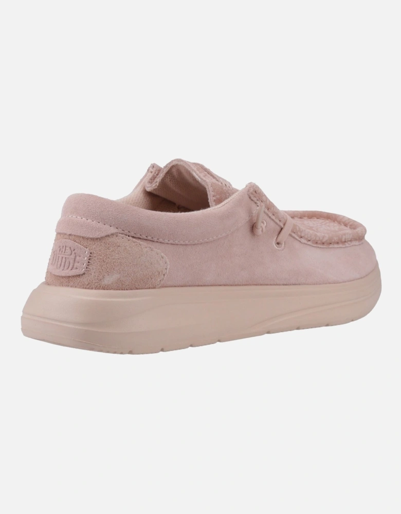 HEYDUDE Wendy COMF Suede Women's Rose Dust Moccasins Shoes