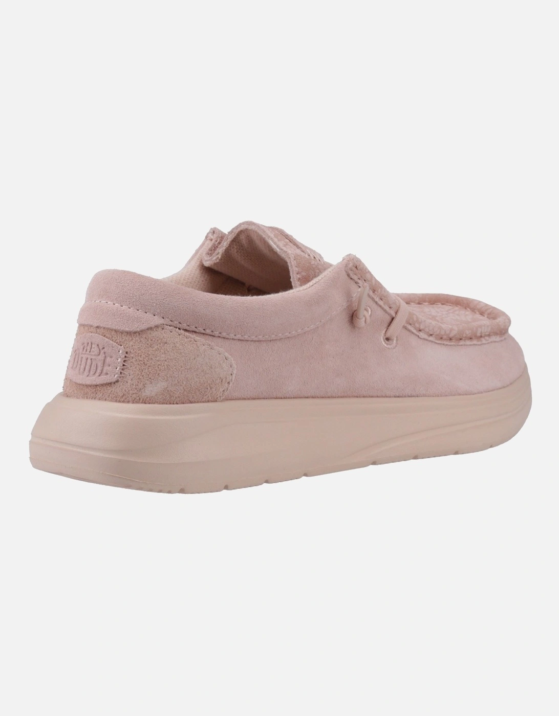 HEYDUDE Wendy COMF Suede Women's Rose Dust Moccasins Shoes