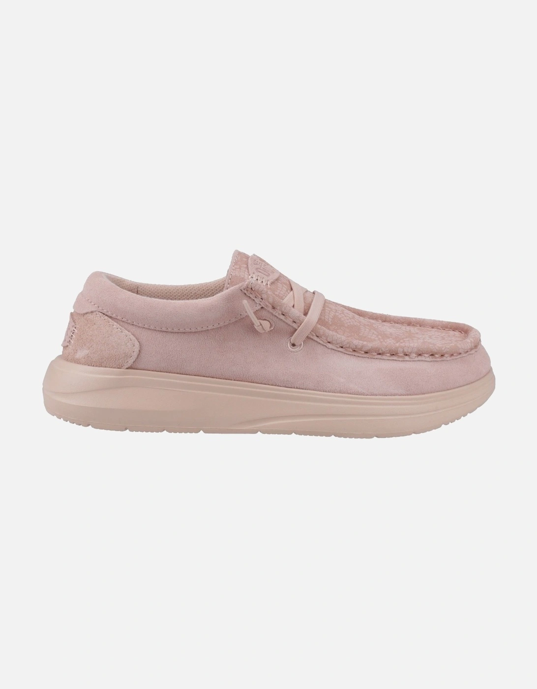 HEYDUDE Wendy COMF Suede Women's Rose Dust Moccasins Shoes