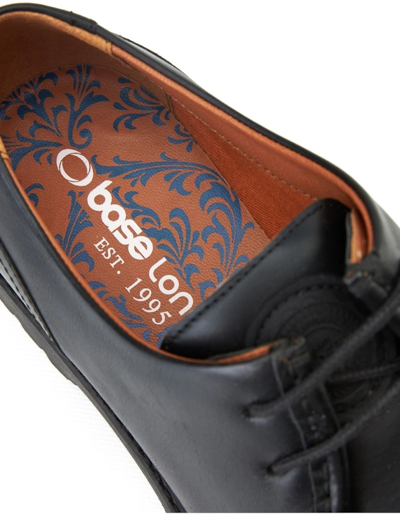 London Carbon Leather Men's Black Moccasins Shoes