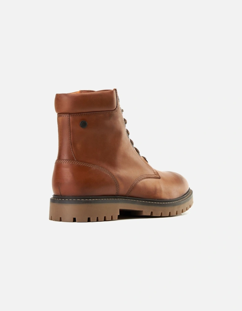 London Nickel Leather Men's Tan Ankle Boots
