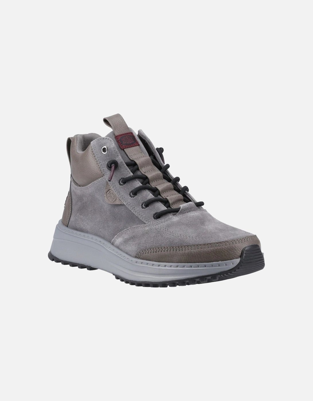 HEYDUDE Tahoe Classic Suede Men's Granite Grey/Multi Ankle Boots, 6 of 5