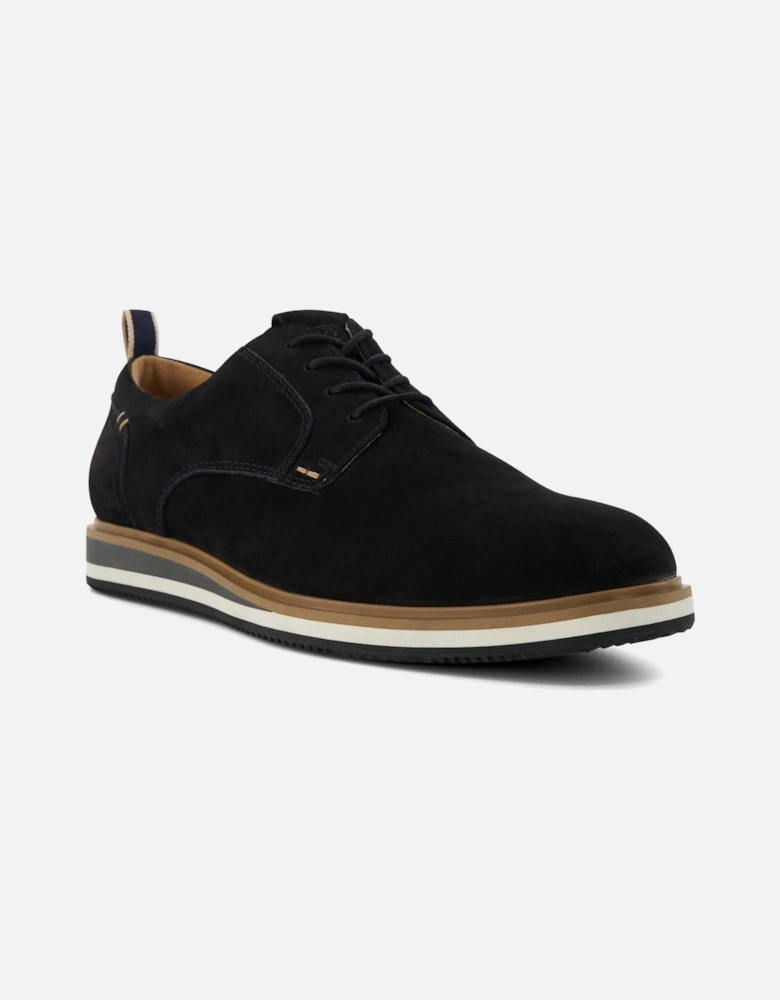 Dune Blaksley Leather Men's Black Lace-Up Shoes