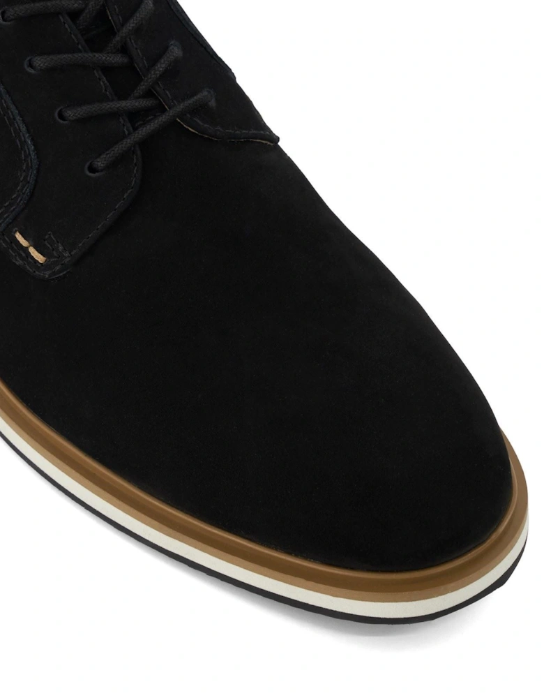 Dune Blaksley Leather Men's Black Lace-Up Shoes
