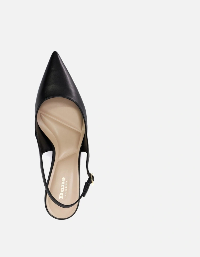 Dune Celinna Women's Black Pointy Slingback Shoes