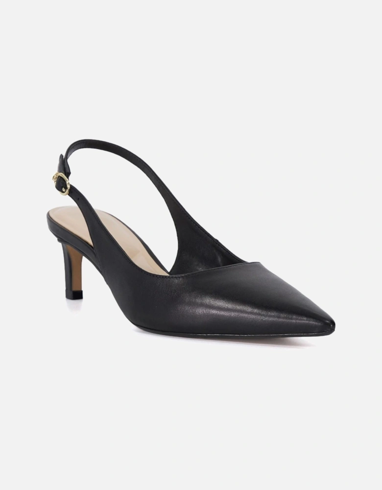 Dune Celinna Women's Black Pointy Slingback Shoes