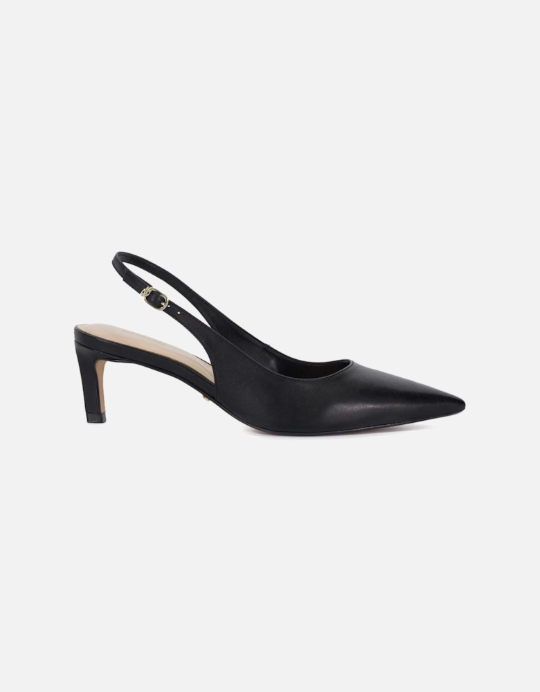 Dune Celinna Women's Black Pointy Slingback Shoes