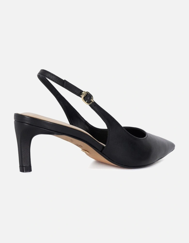 Dune Celinna Women's Black Pointy Slingback Shoes