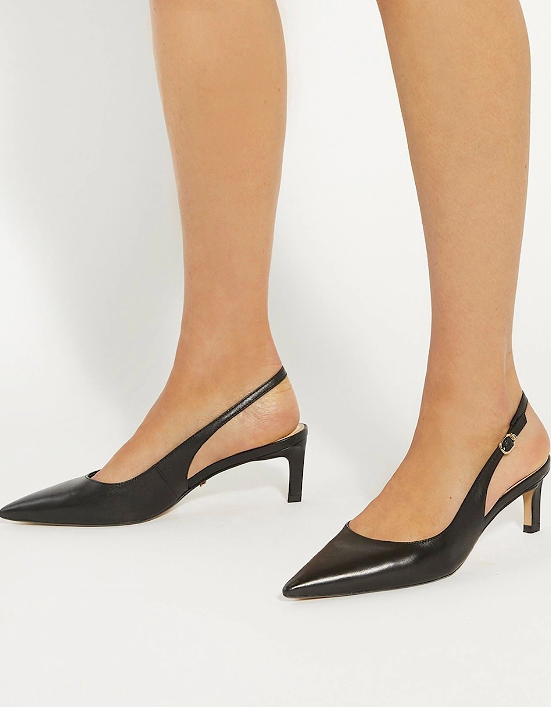 Dune Celinna Women's Black Pointy Slingback Shoes