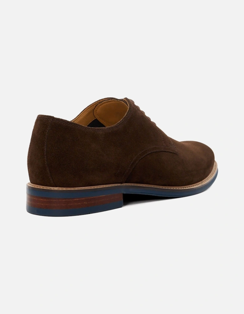 Dune Stanley Leather Men's Brown Lace-Up Shoes