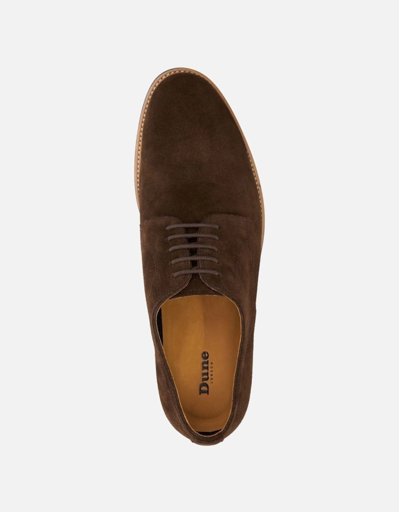 Dune Stanley Leather Men's Brown Lace-Up Shoes