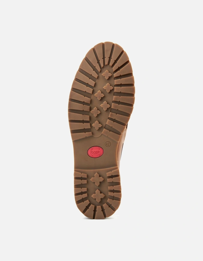 London Carbon Leather Men's Tan Moccasins Shoes