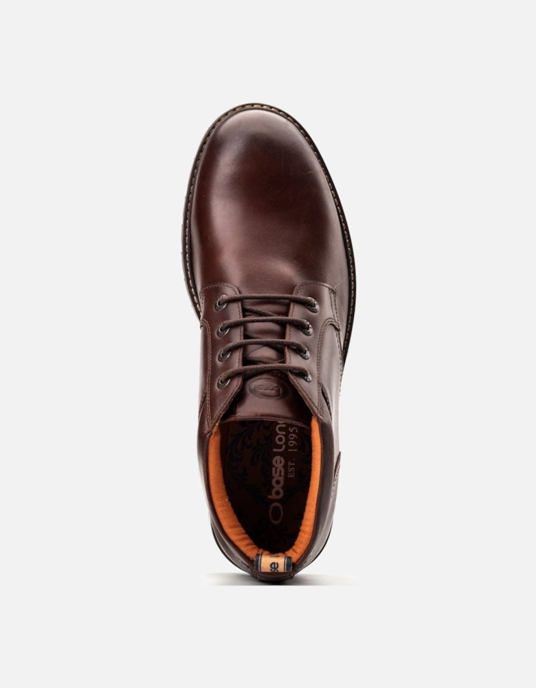 London Cobalt Leather Men's Brown Ankle Boots
