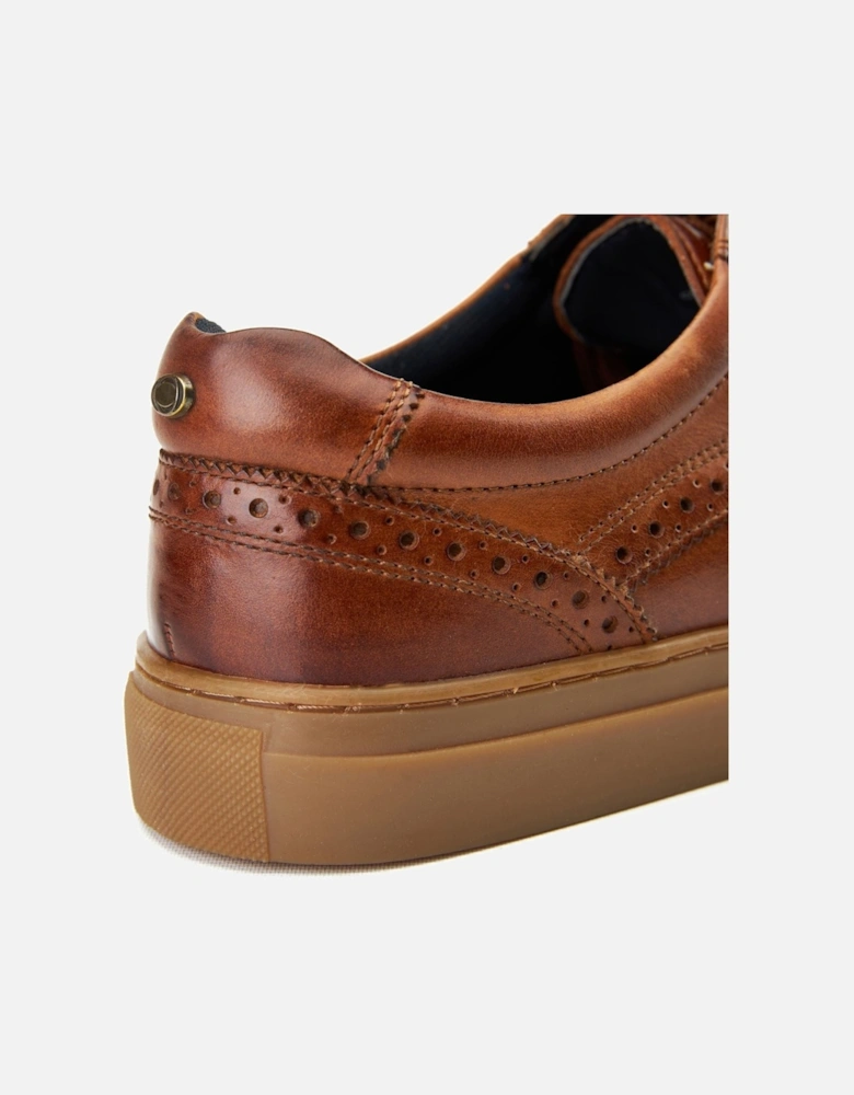 London Clapton Leather Men's Burnt Tan Brogues Shoes