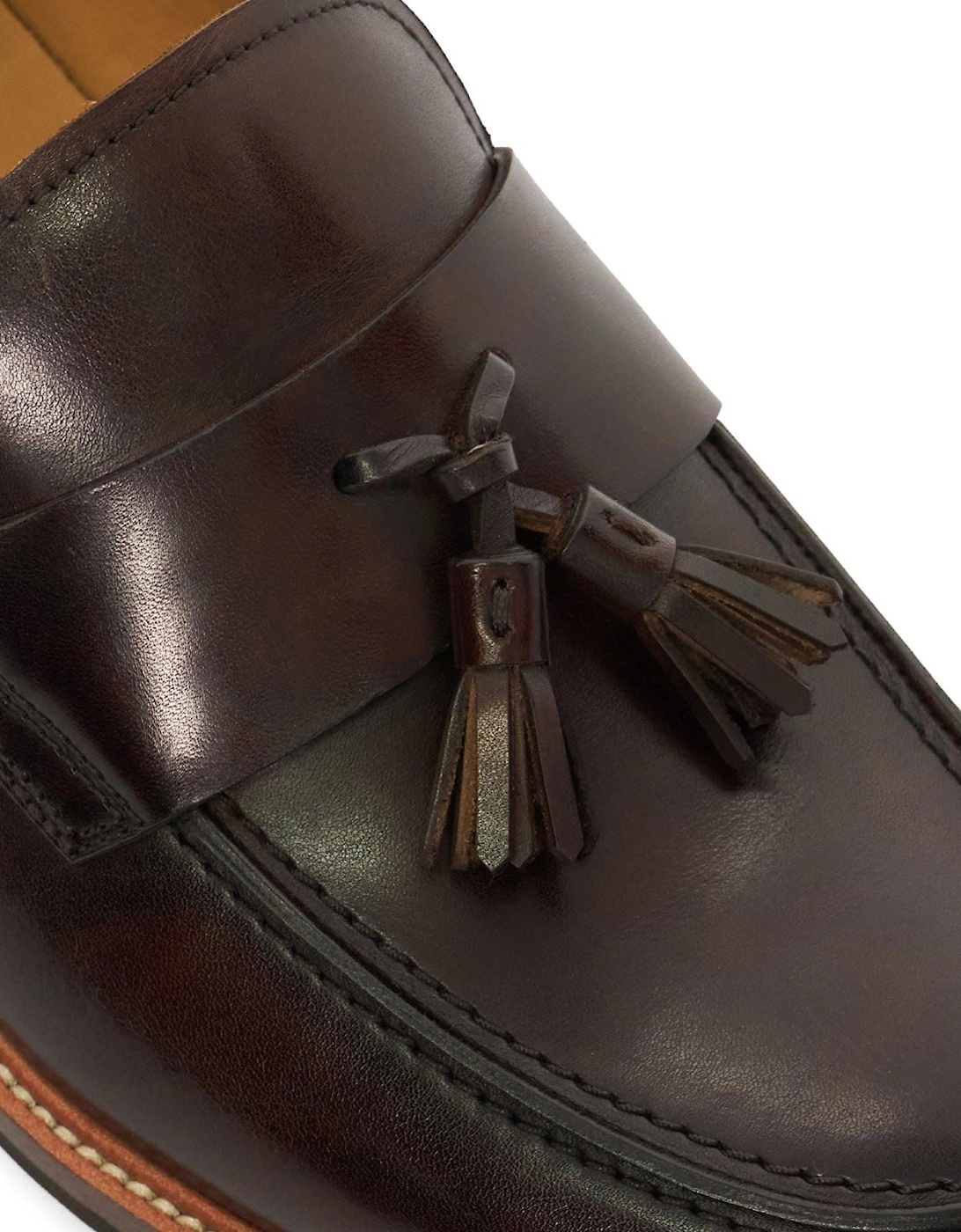 Dune Shaw Leather Men's Brown Loafers