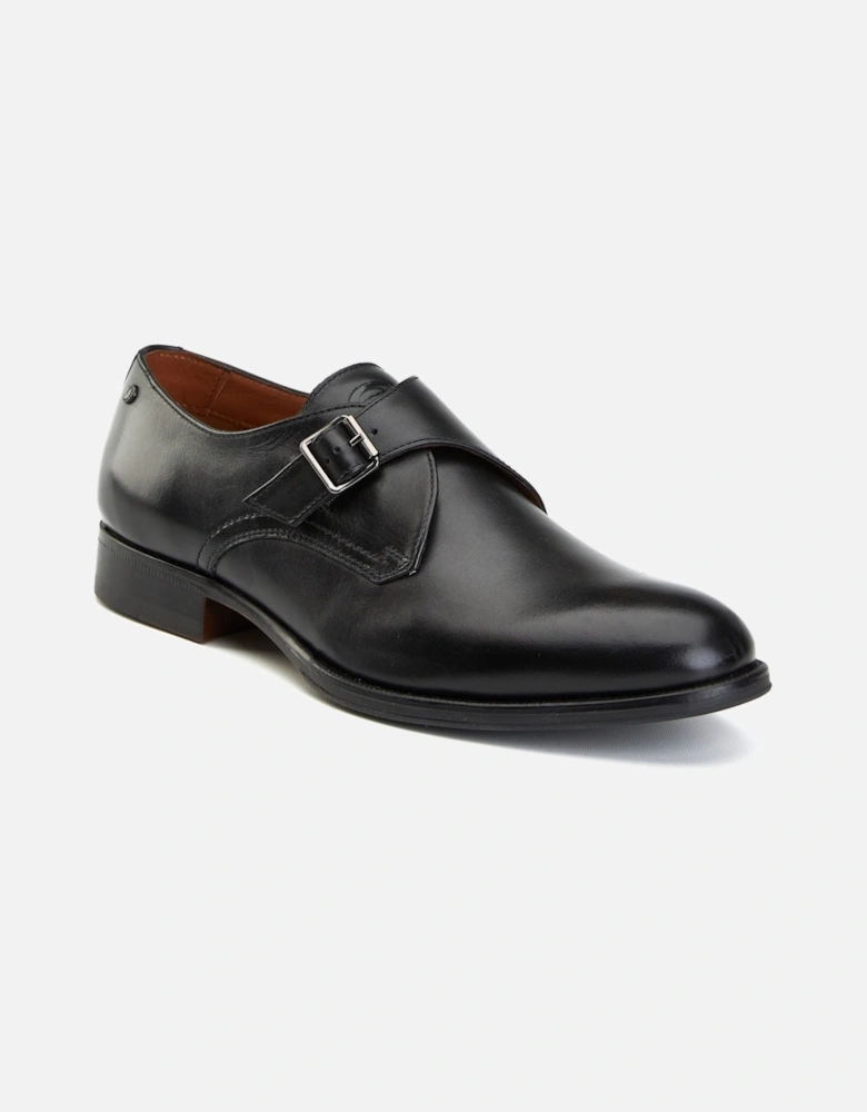 London Faraday Leather Men's Black Shoes