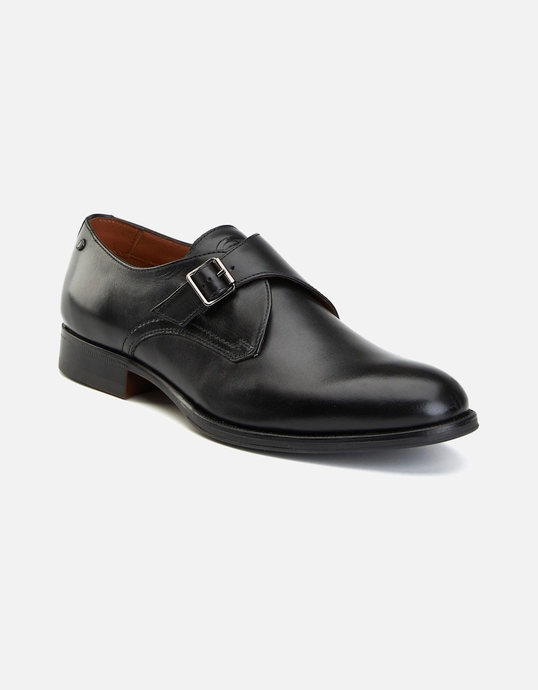 London Faraday Leather Men's Black Shoes, 7 of 6