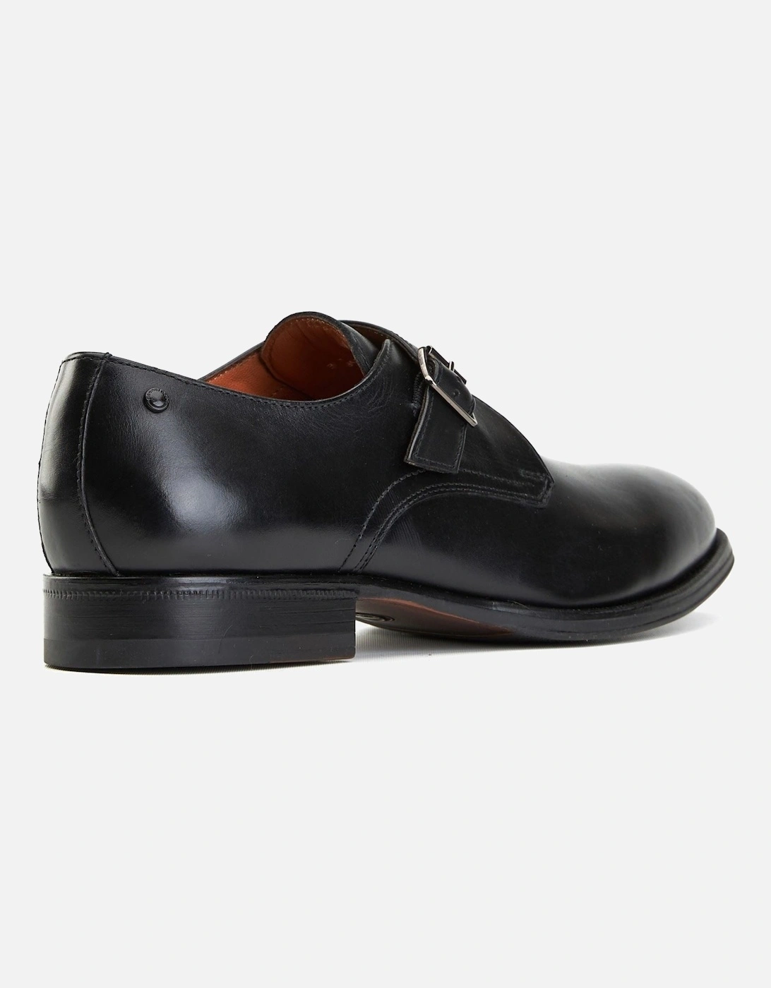 London Faraday Leather Men's Black Shoes