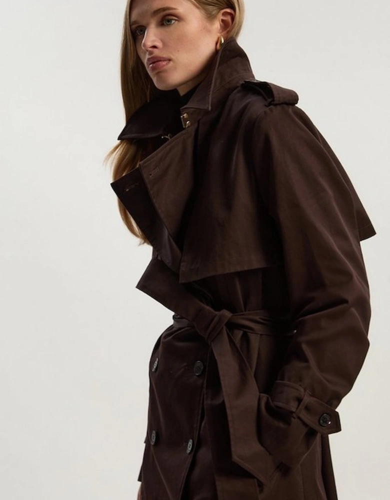 Tailored Maxi Trench Coat