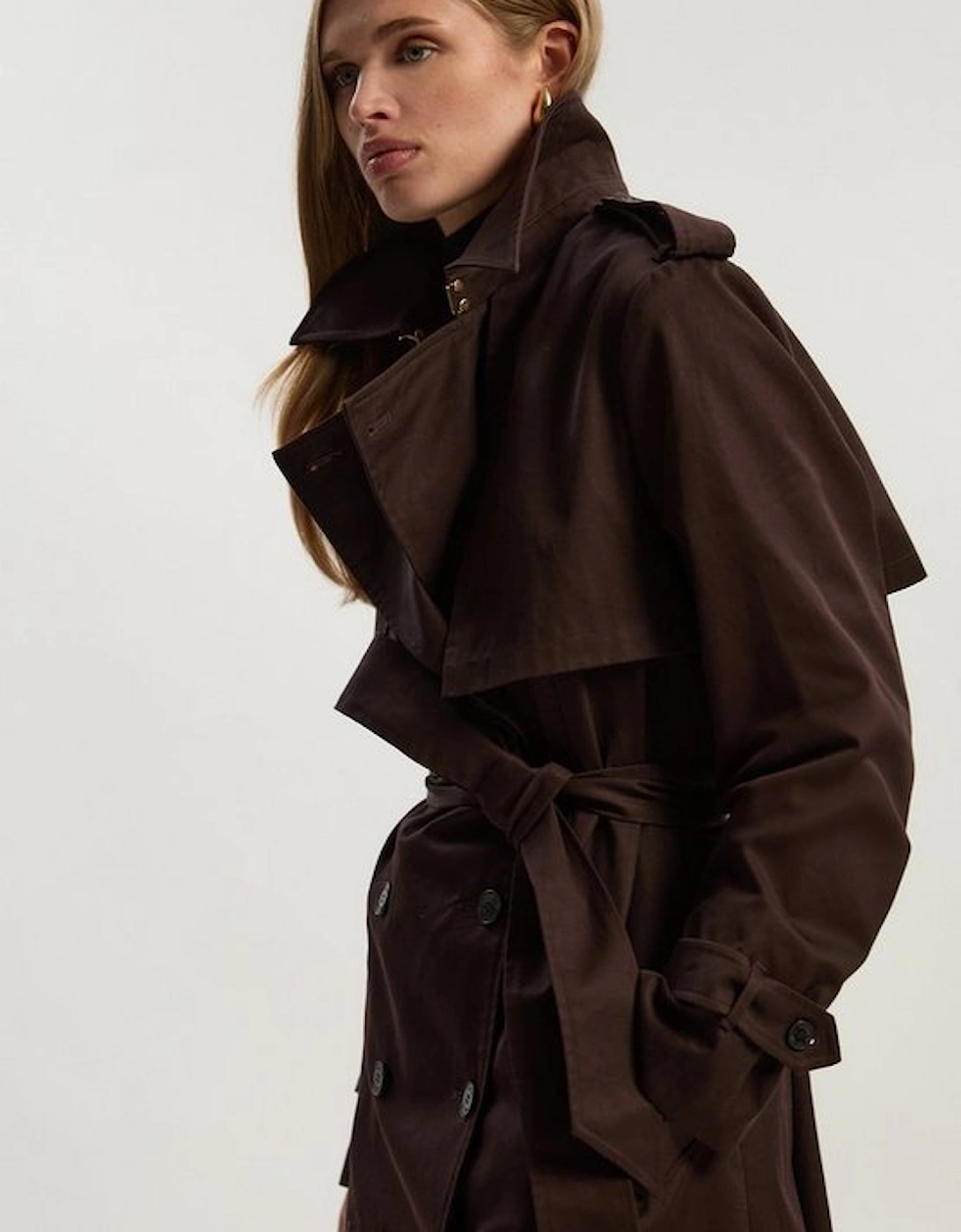 Tailored Maxi Trench Coat, 2 of 1