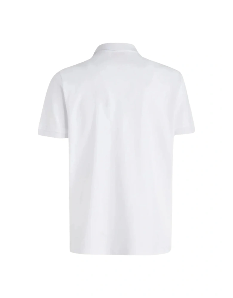 Small Patch Logo Off Bright White Polo Shirt