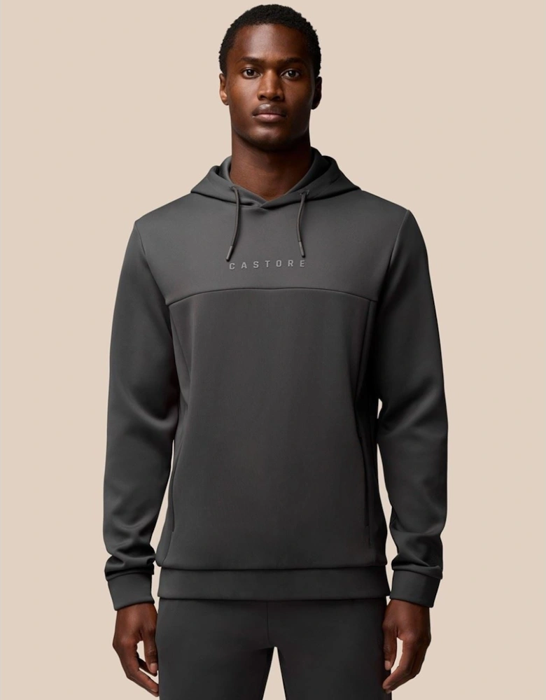 Scuba Hoody Polyester Men's Grey Hooded Sweatshirt