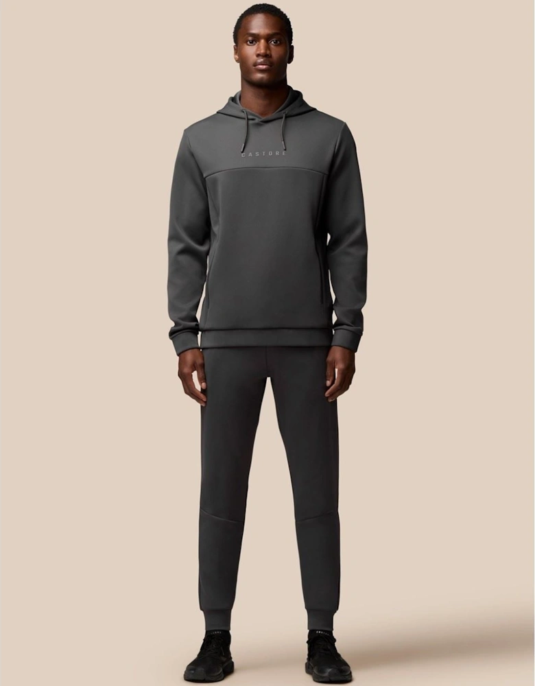 Scuba Hoody Polyester Men's Grey Hooded Sweatshirt