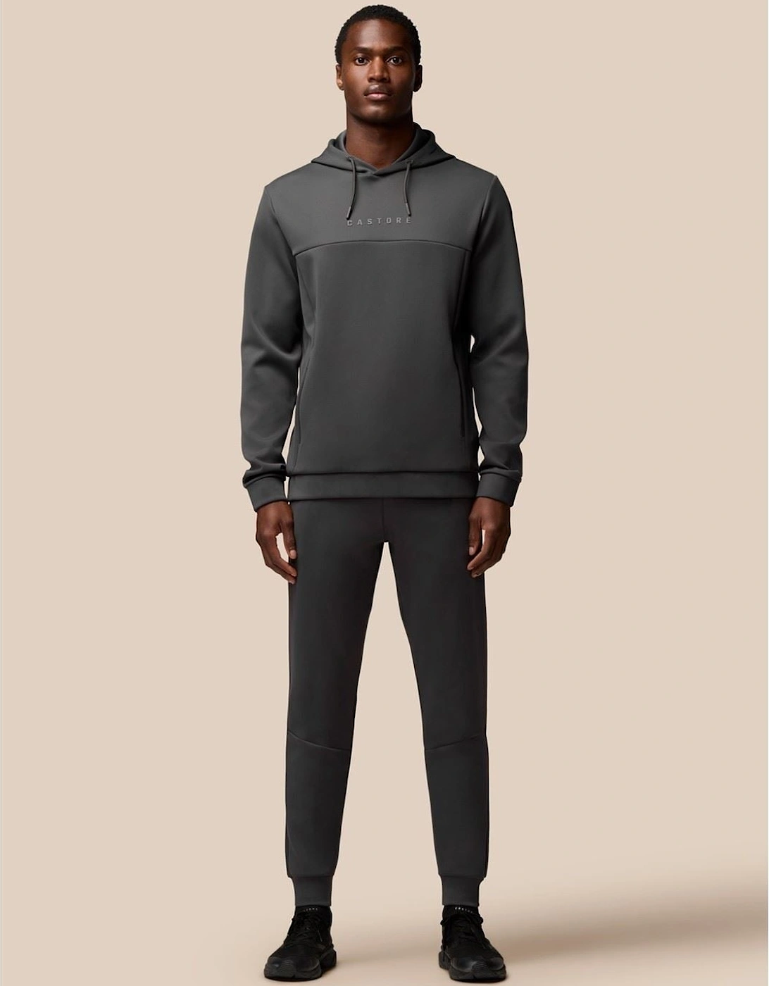 Scuba Hoody Polyester Men's Grey Hooded Sweatshirt
