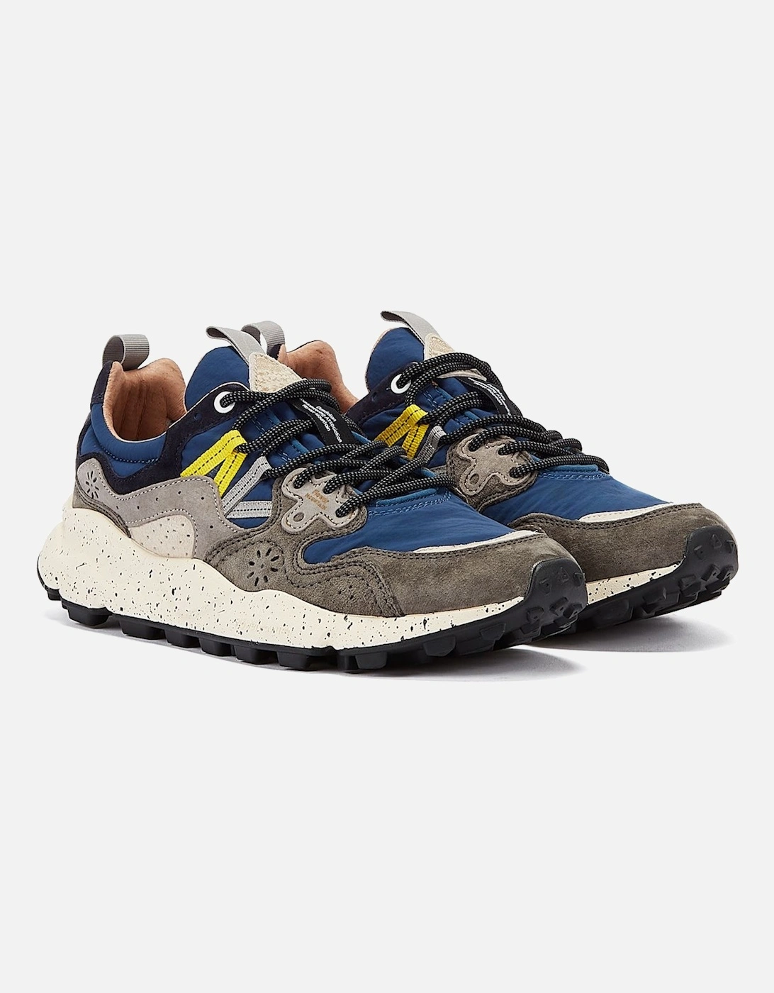 Yamano Suede Men's Grey/Blue Trainers, 9 of 8
