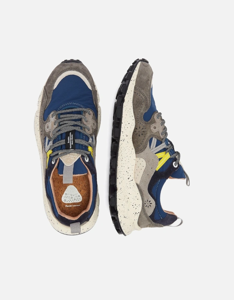 Yamano Suede Men's Grey/Blue Trainers