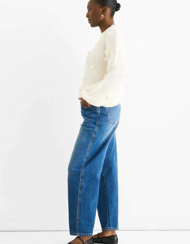 Cream Wool Mix Oversized Knit Jumper