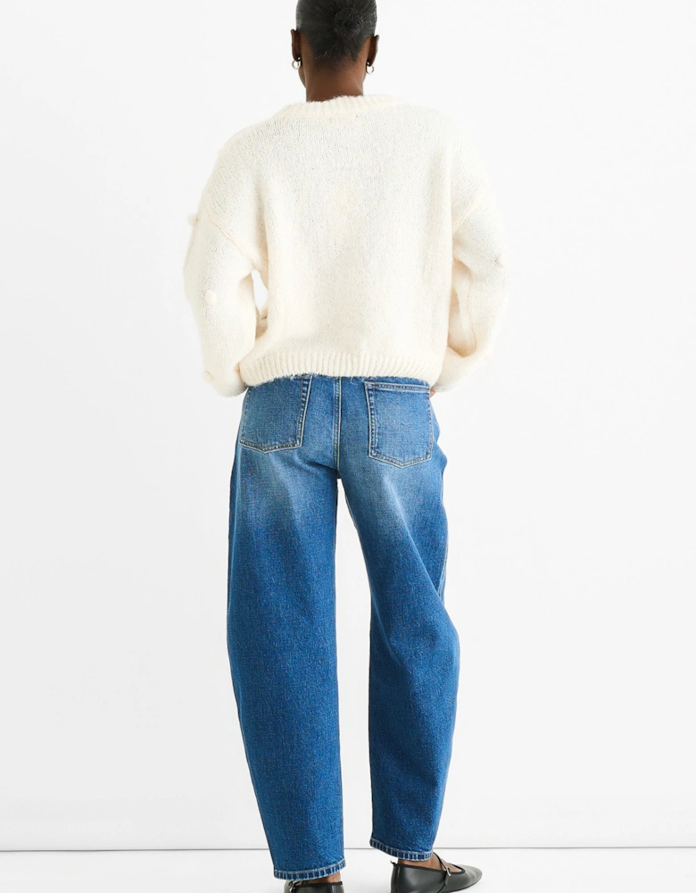 Cream Wool Mix Oversized Knit Jumper