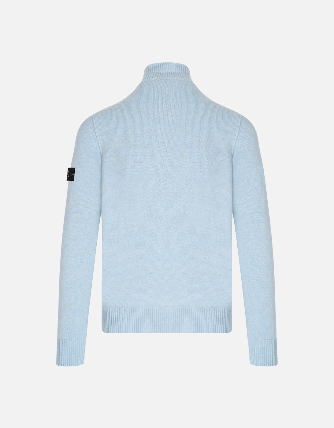 Quarter Button Sweater Blue