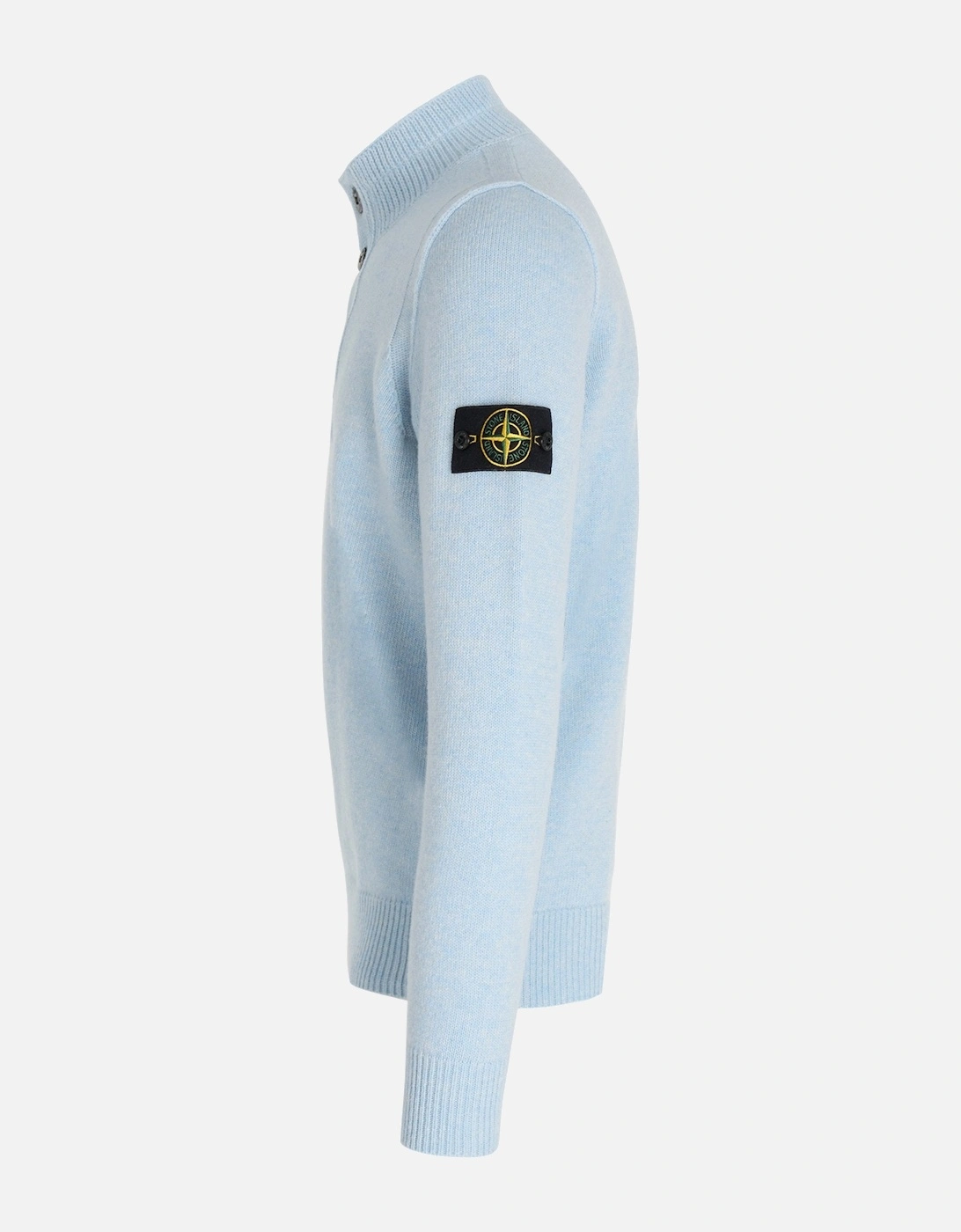 Quarter Button Sweater Blue