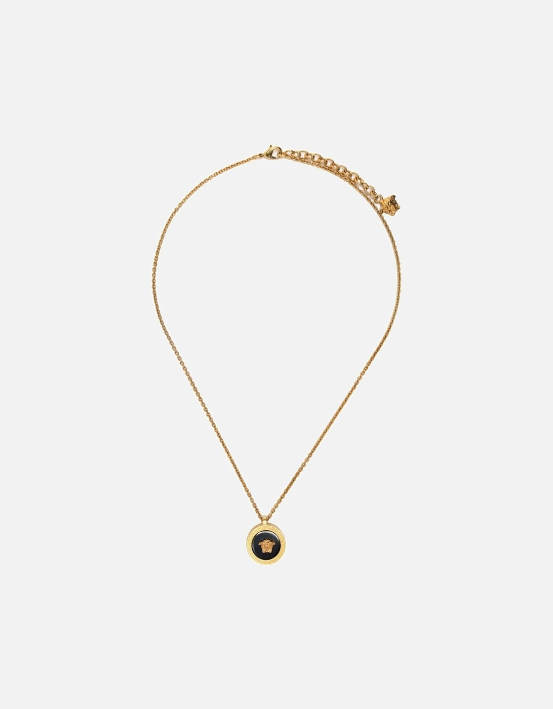 Circular Medusa Necklace Gold